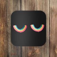 Rainbow Titties Lgbt Queer Coaster thumb 0