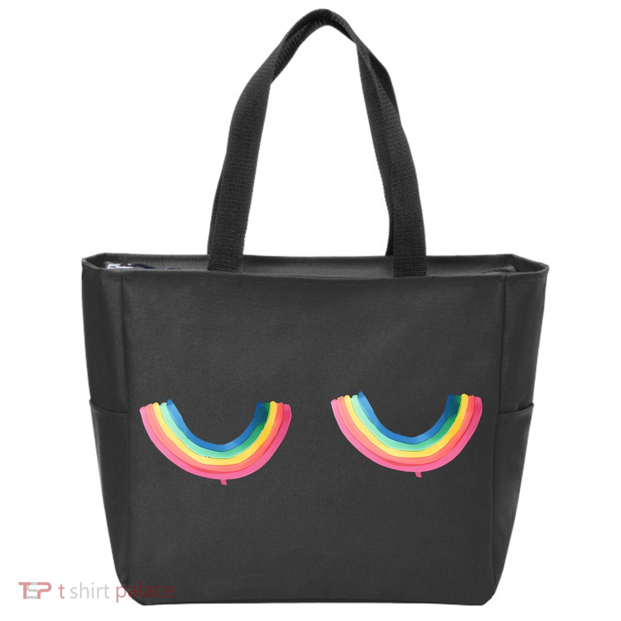 Rainbow Titties Lgbt Queer Tote Bag