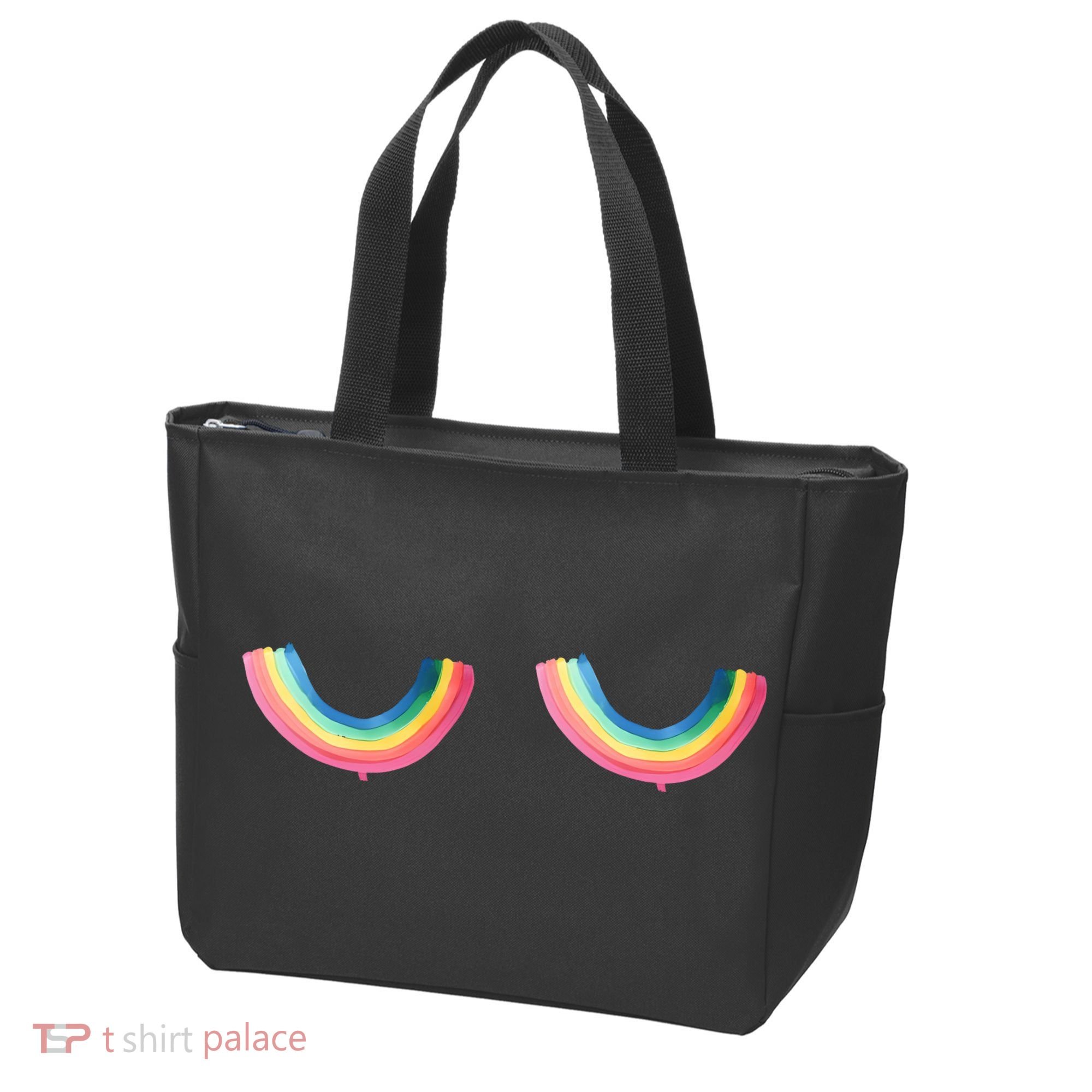 Rainbow Titties Lgbt Queer Tote Bag