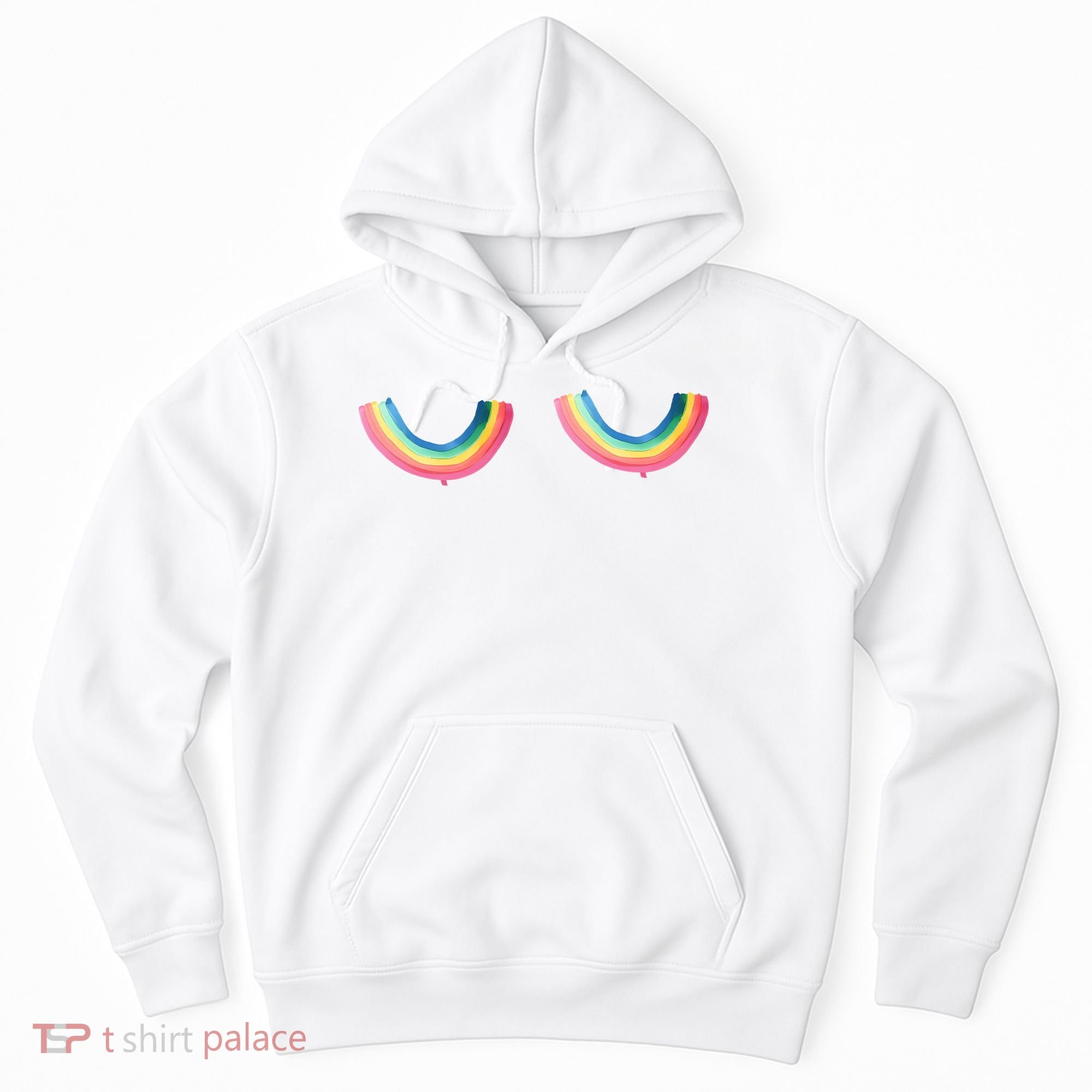Rainbow Titties Lgbt Queer Hoodie