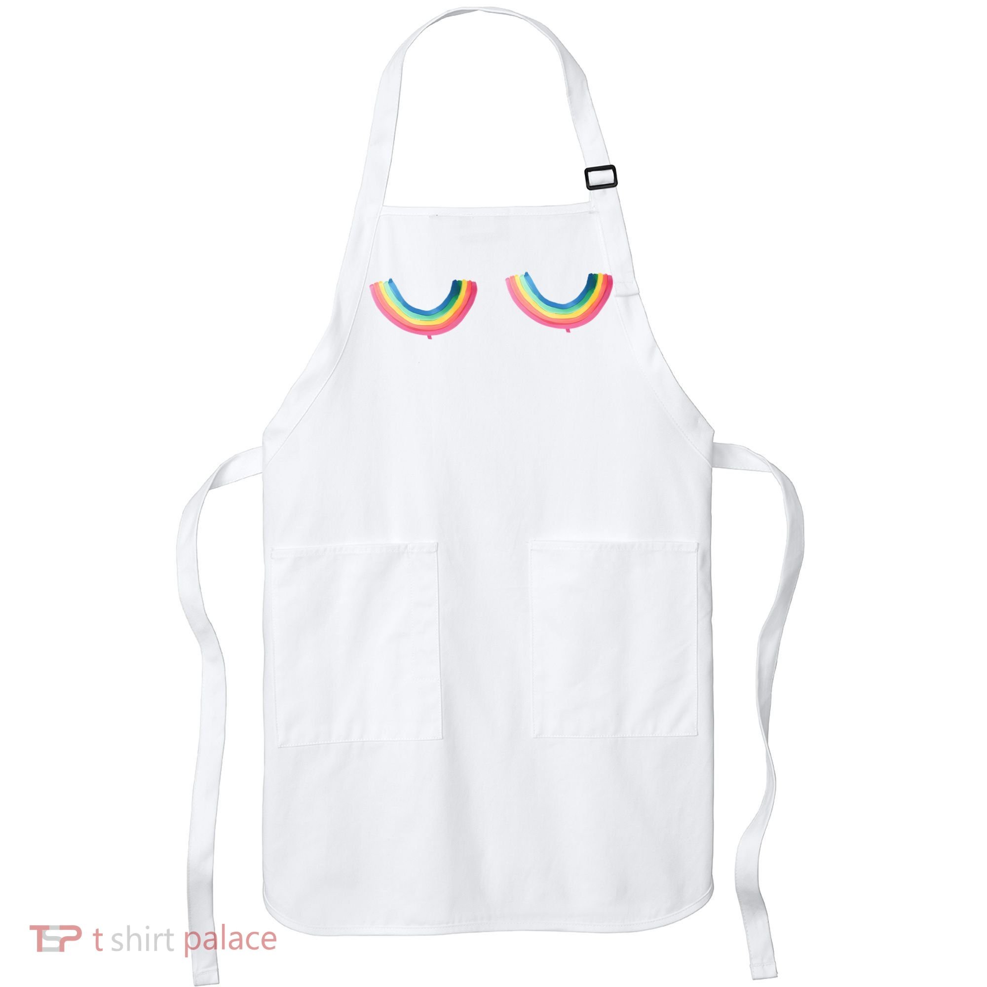 Rainbow Titties Lgbt Queer Apron