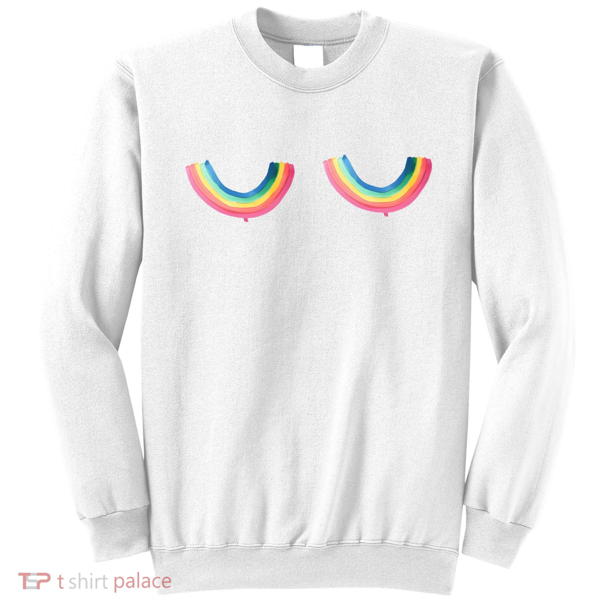 Rainbow Titties Lgbt Queer Sweatshirt
