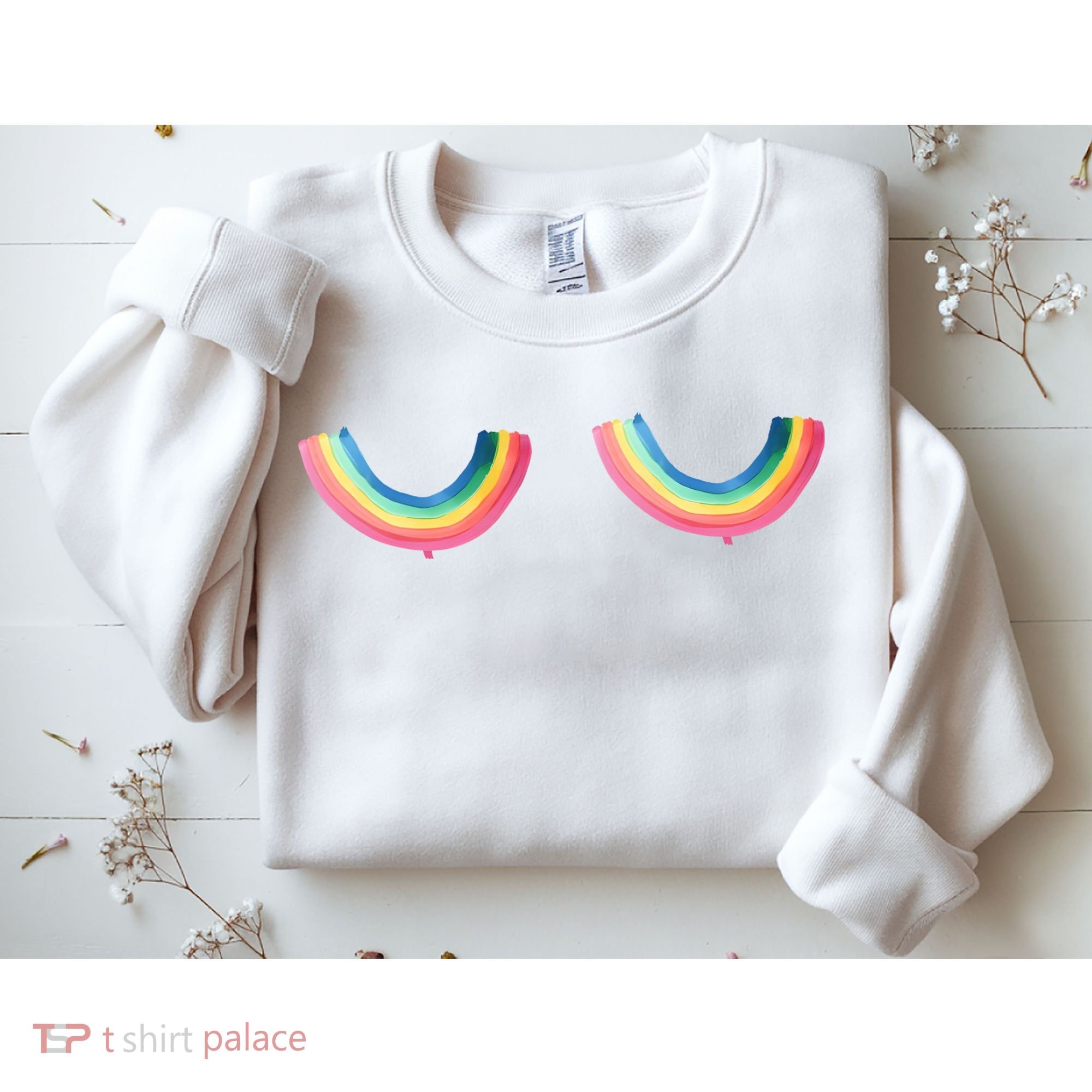 Rainbow Titties Lgbt Queer Sweatshirt
