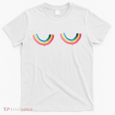 Rainbow Titties Lgbt Queer T-Shirt
