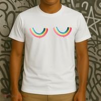Rainbow Titties Lgbt Queer T-Shirt thumb 3
