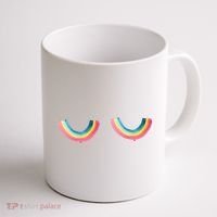 Rainbow Titties Lgbt Queer Coffee Mug thumb 1