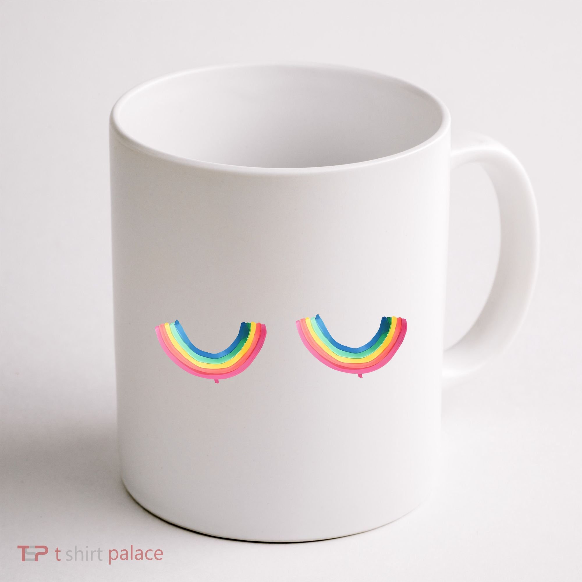 Rainbow Titties Lgbt Queer Coffee Mug