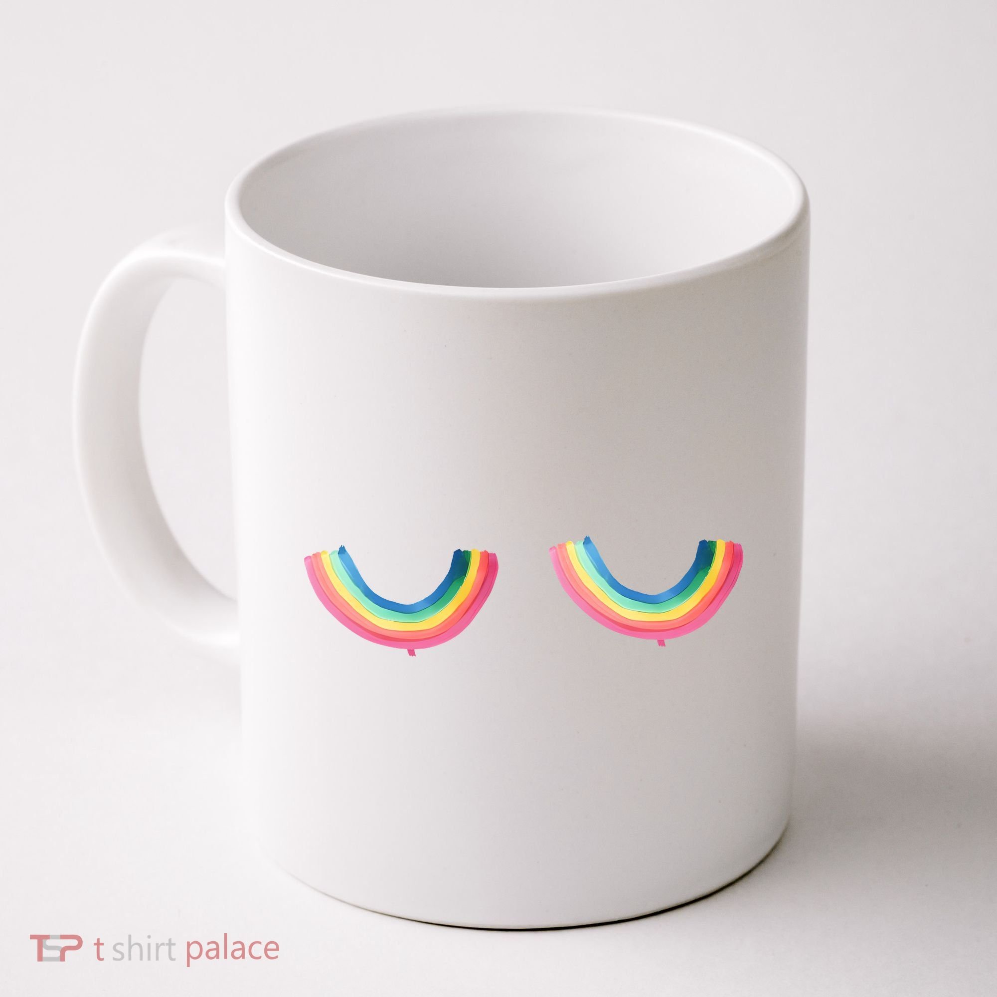 Rainbow Titties Lgbt Queer Coffee Mug
