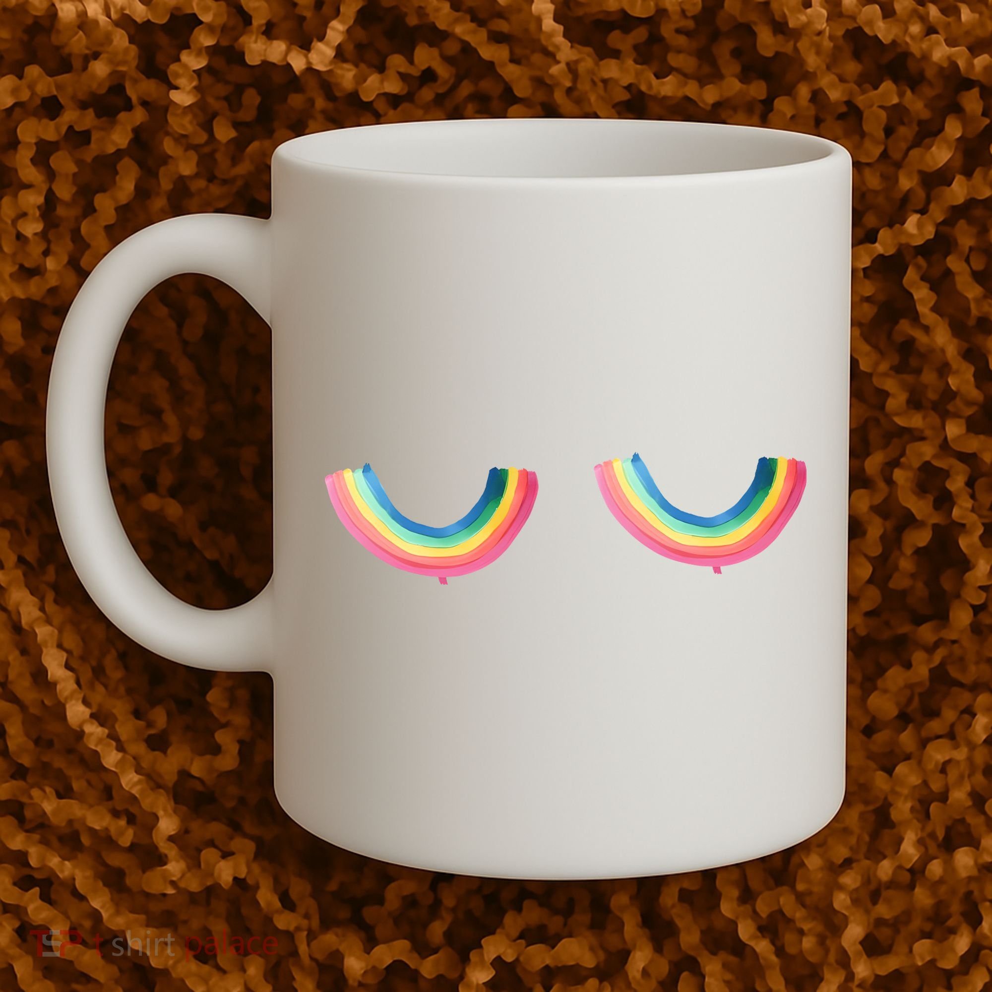 Rainbow Titties Lgbt Queer Coffee Mug
