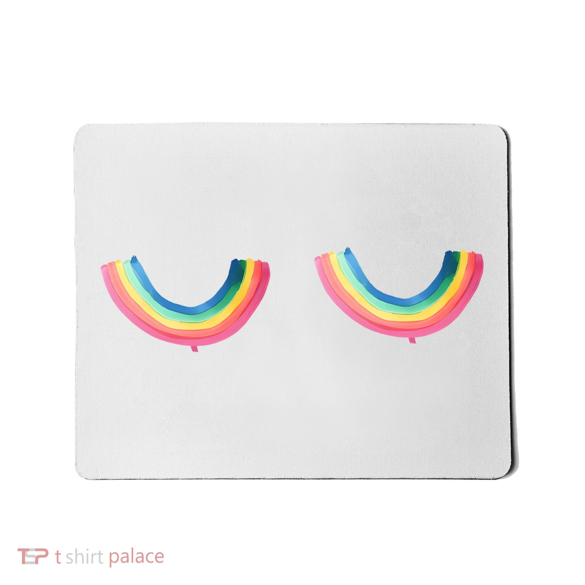 Rainbow Titties Lgbt Queer Mousepad