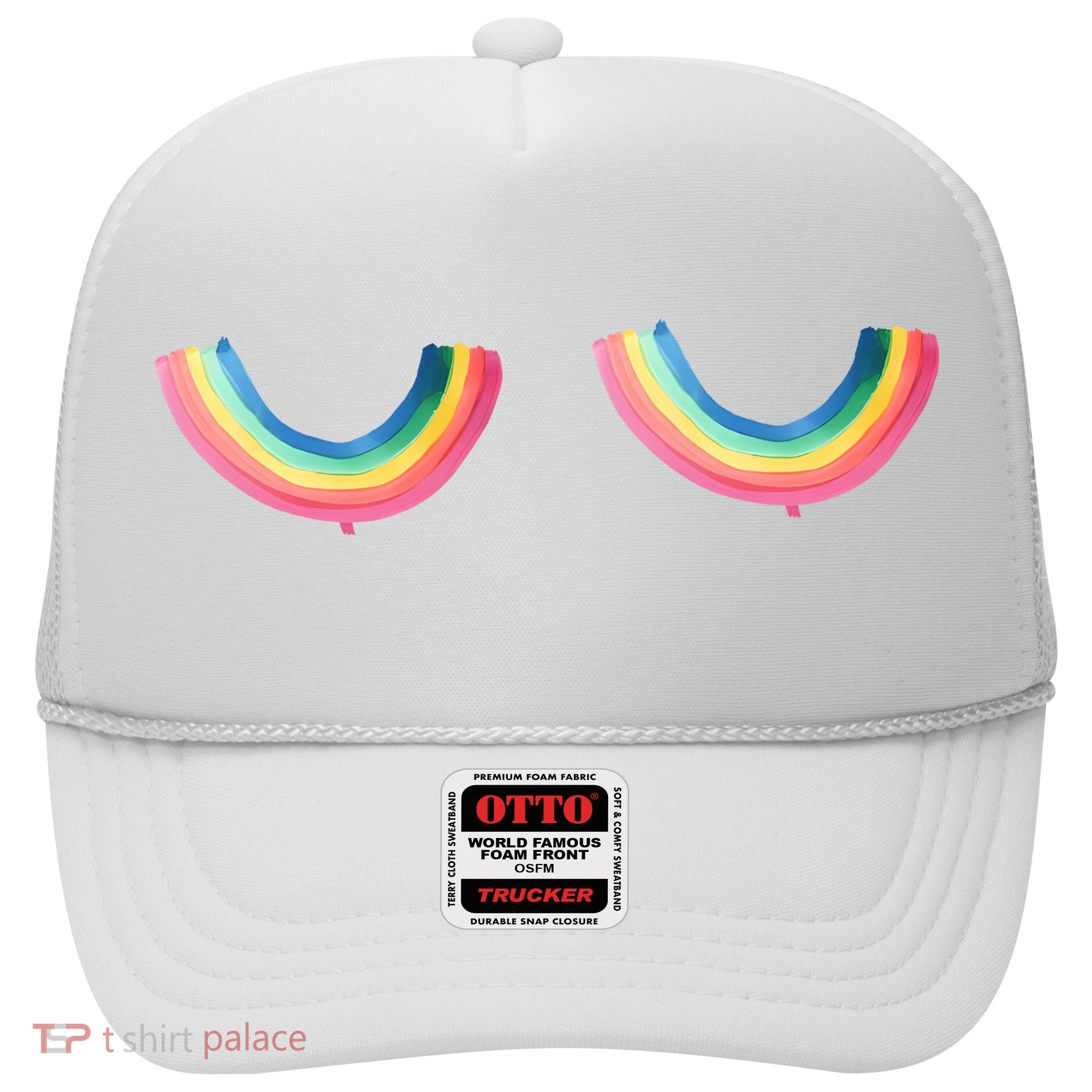 Rainbow Titties Lgbt Queer Hat