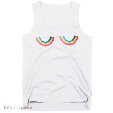 Rainbow Titties Lgbt Queer Tank Top