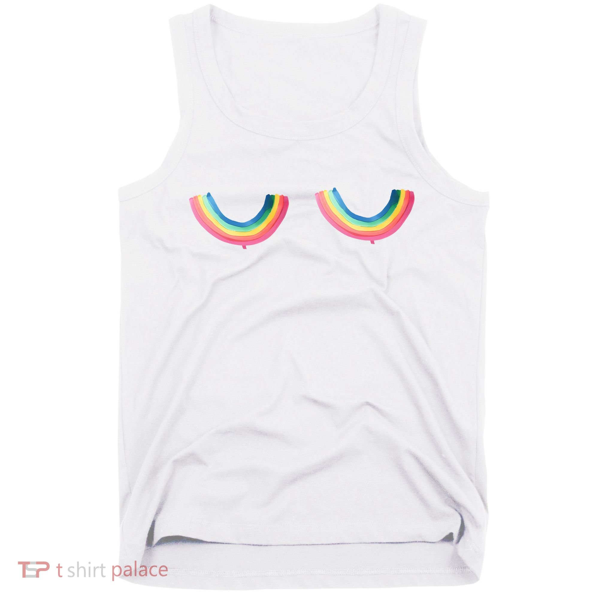 Rainbow Titties Lgbt Queer Tank Top