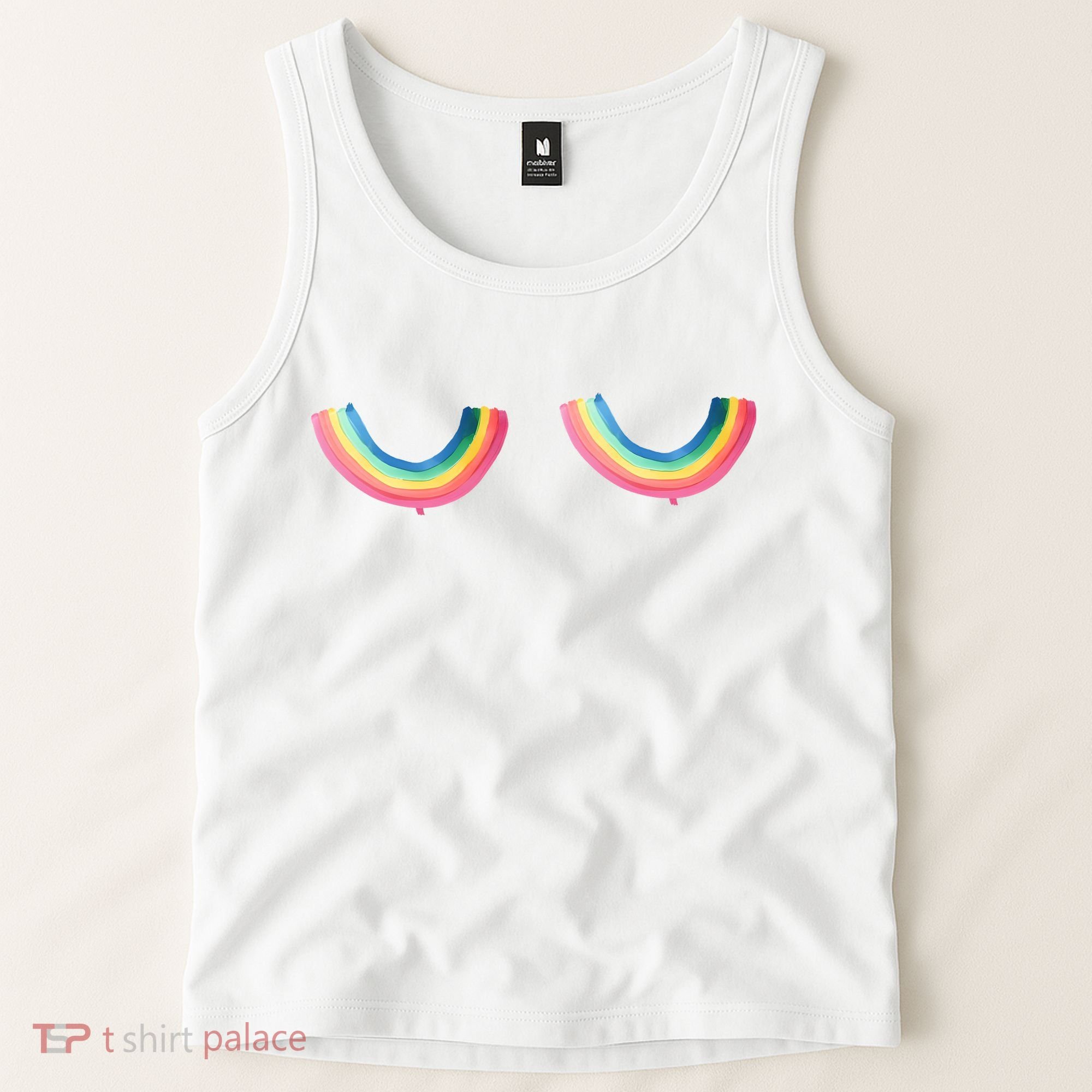 Rainbow Titties Lgbt Queer Tank Top