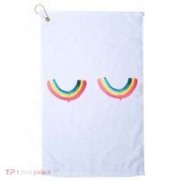 Rainbow Titties Lgbt Queer Golf Towel thumb 0