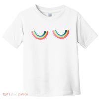 Rainbow Titties Lgbt Queer Toddler T-Shirt thumb 0