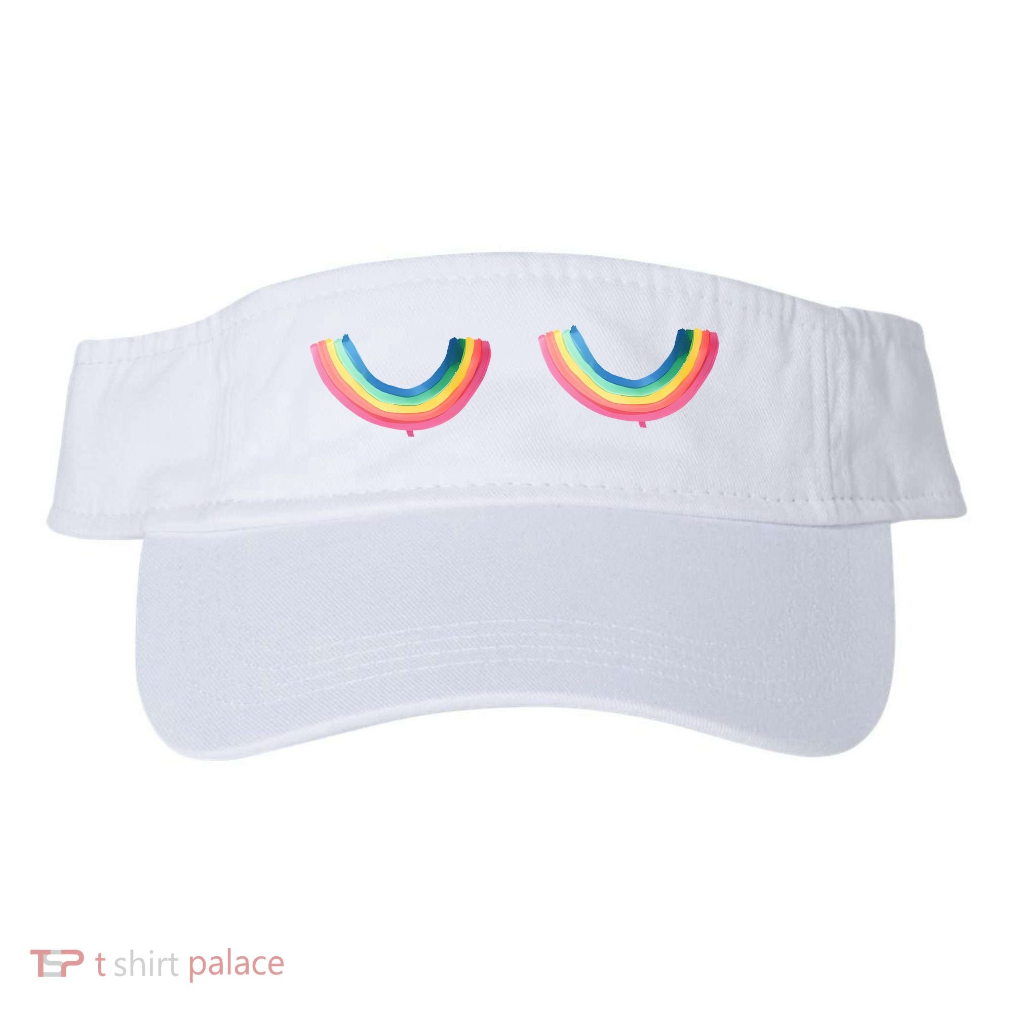 Rainbow Titties Lgbt Queer Visor