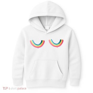 Rainbow Titties Lgbt Queer Kids Hoodie