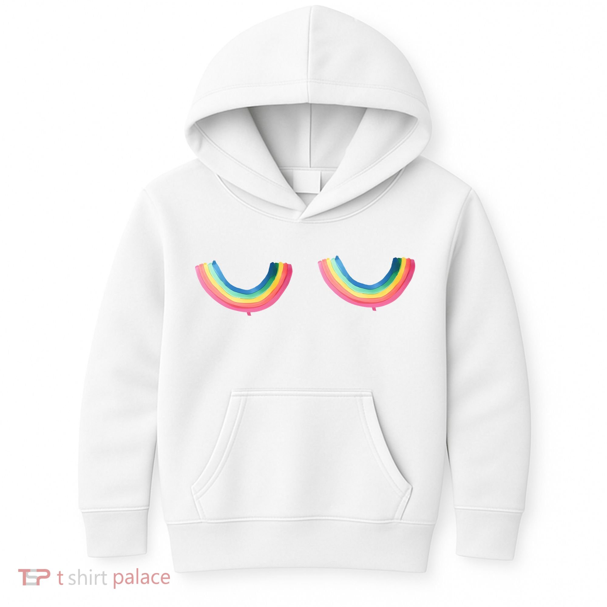 Rainbow Titties Lgbt Queer Kids Hoodie