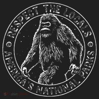 Respect The Locals Bigfoot Sasquatch American National Parks Tumbler thumb 3