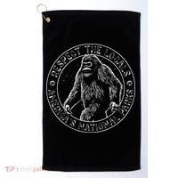 Respect The Locals Bigfoot Sasquatch American National Parks Golf Towel thumb 0