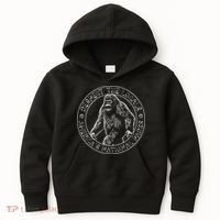 Respect The Locals Bigfoot Sasquatch American National Parks Kids Hoodie thumb 0