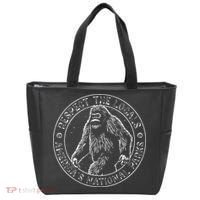 Respect The Locals Bigfoot Sasquatch American National Parks Tote Bag thumb 0
