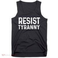 Resist Tyranny Libertarian Conservative USA Liberty Freedom Tank Top thumb 0