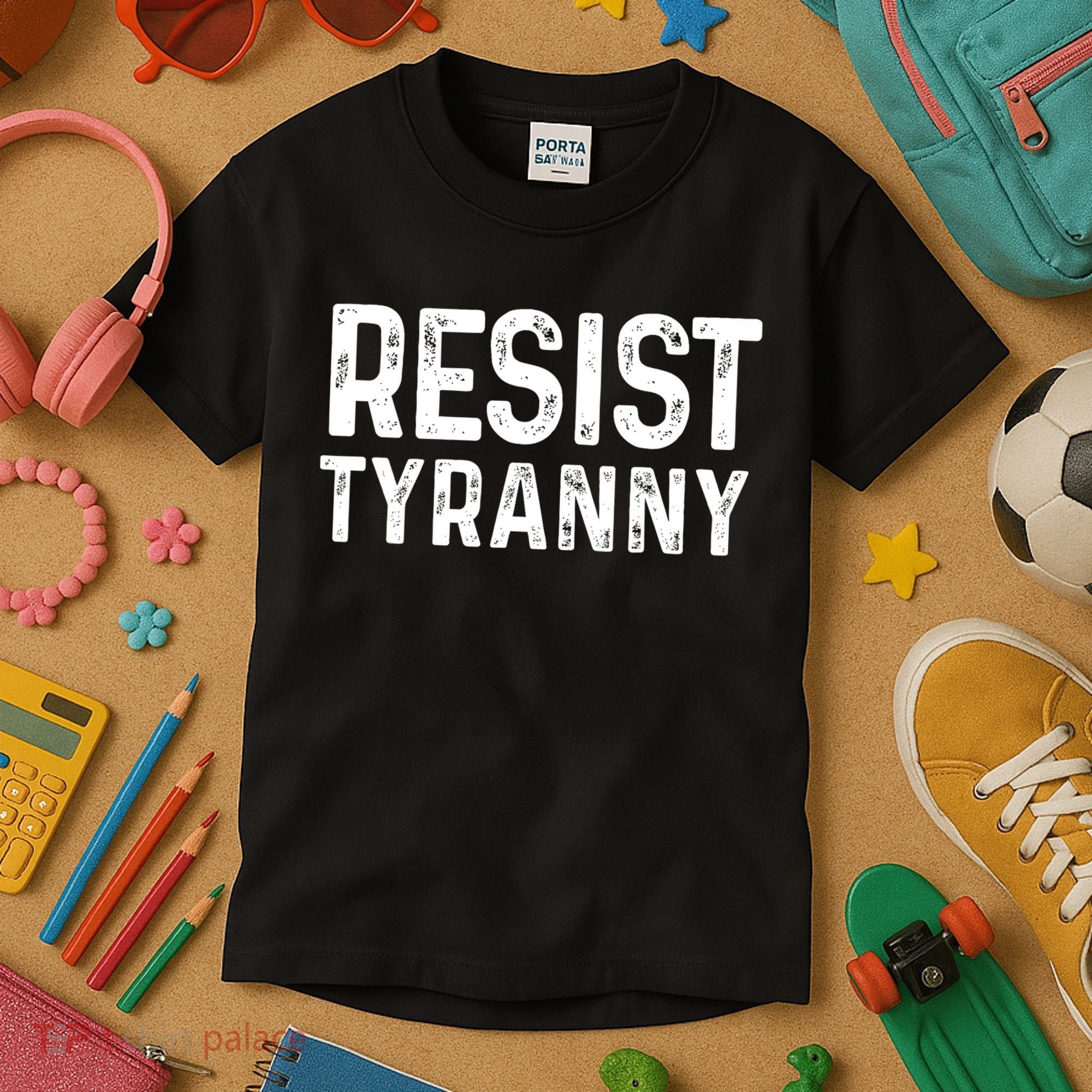 Resist Tyranny Libertarian Conservative USA Liberty Freedom Kids T-Shirt