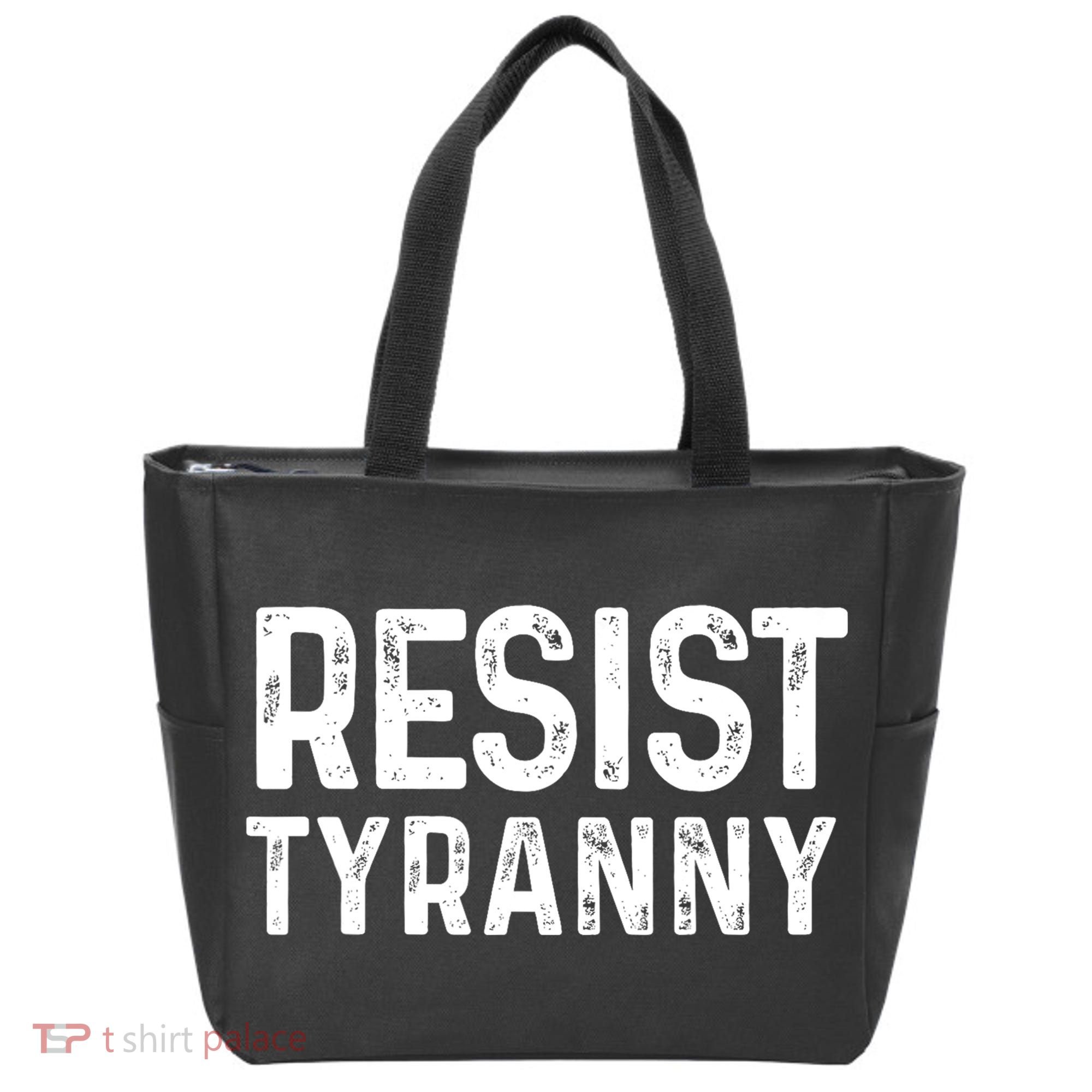 Resist Tyranny Libertarian Conservative USA Liberty Freedom Tote Bag