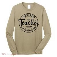 Retired Teacher Let The Recess Begin Summer Teacher Vacation Long Sleeve Shirt thumb 0
