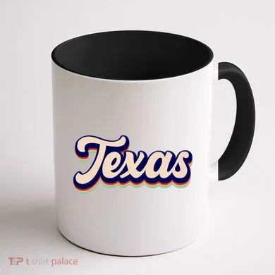 Retro Texas Logo Coffee Mug back