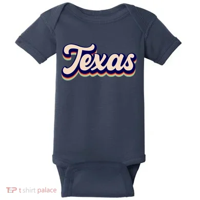 Retro Texas Logo Baby Bodysuit