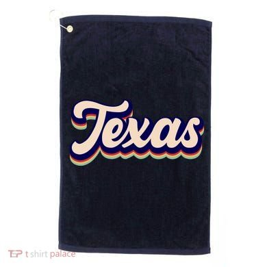 Retro Texas Logo Golf Towel