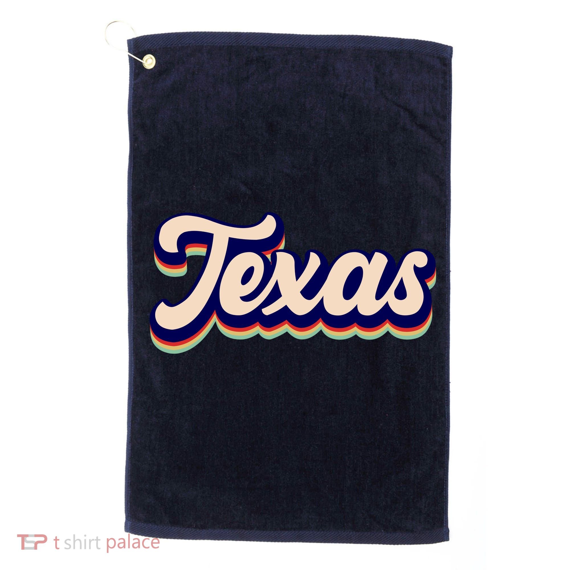 Retro Texas Logo Golf Towel