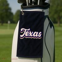 Retro Texas Logo Golf Towel thumb 2