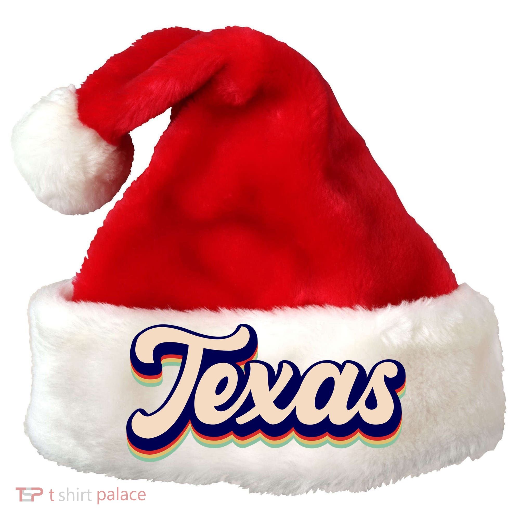 Retro Texas Logo Santa Hat