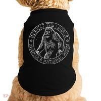 Respect The Locals Bigfoot Sasquatch American National Parks Doggie Tank thumb 0