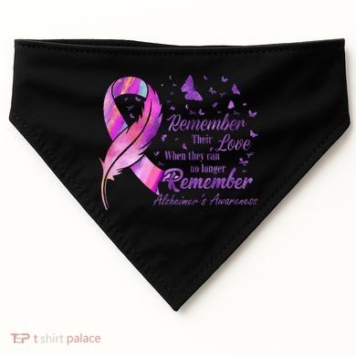 Remember Their Love Alzheimers Awareness USA-Made Doggie Bandana