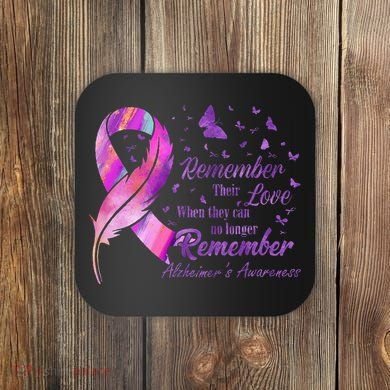 Remember Their Love Alzheimers Awareness Coaster