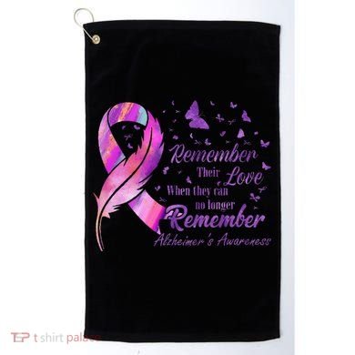 Remember Their Love Alzheimers Awareness Golf Towel