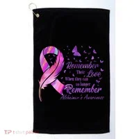 Remember Their Love Alzheimers Awareness Golf Towel thumb 0