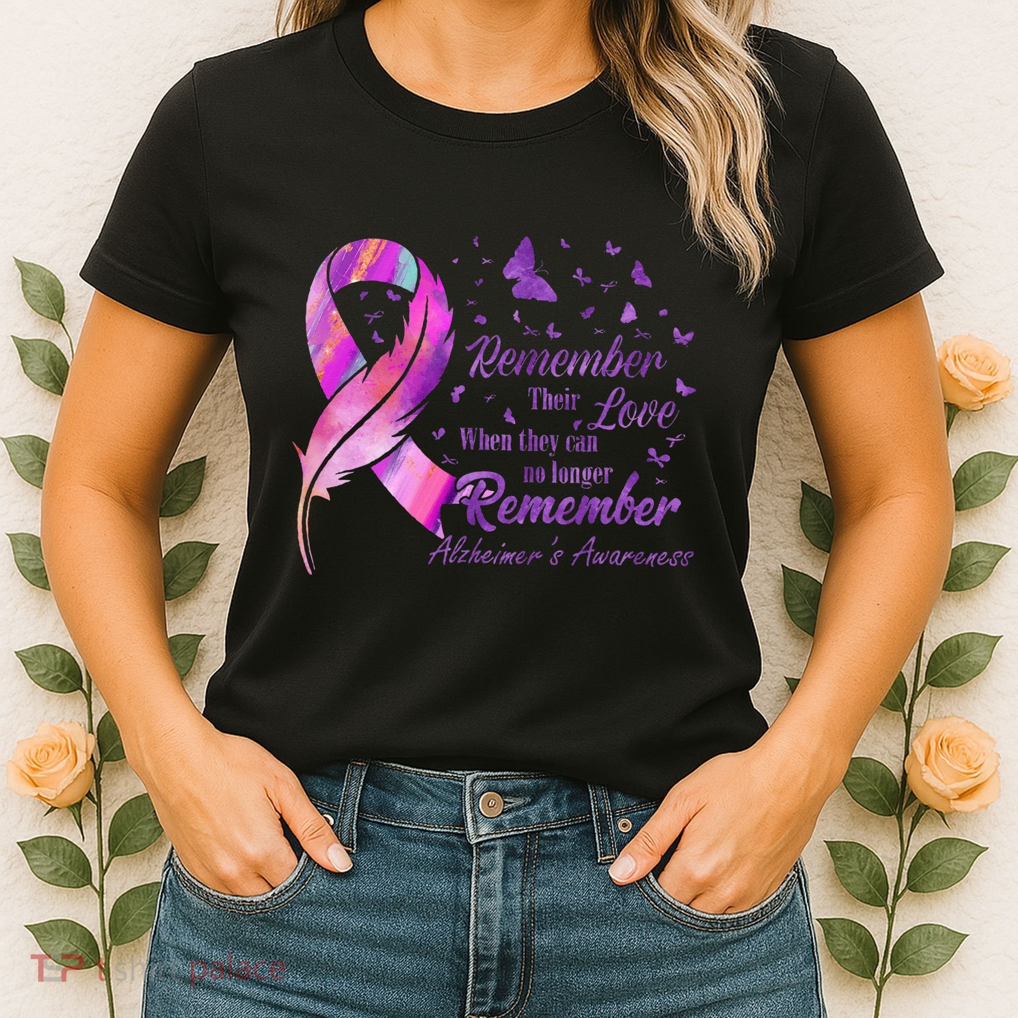 Remember Their Love Alzheimers Awareness Women's T-Shirt