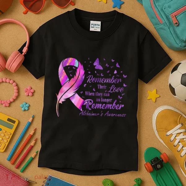 Remember Their Love Alzheimers Awareness Kids T-Shirt