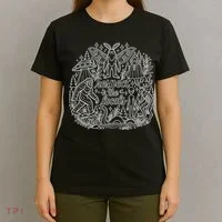 Respect The Locals Cryptid Bigfoot Mothman Alien T-Shirt thumb 4