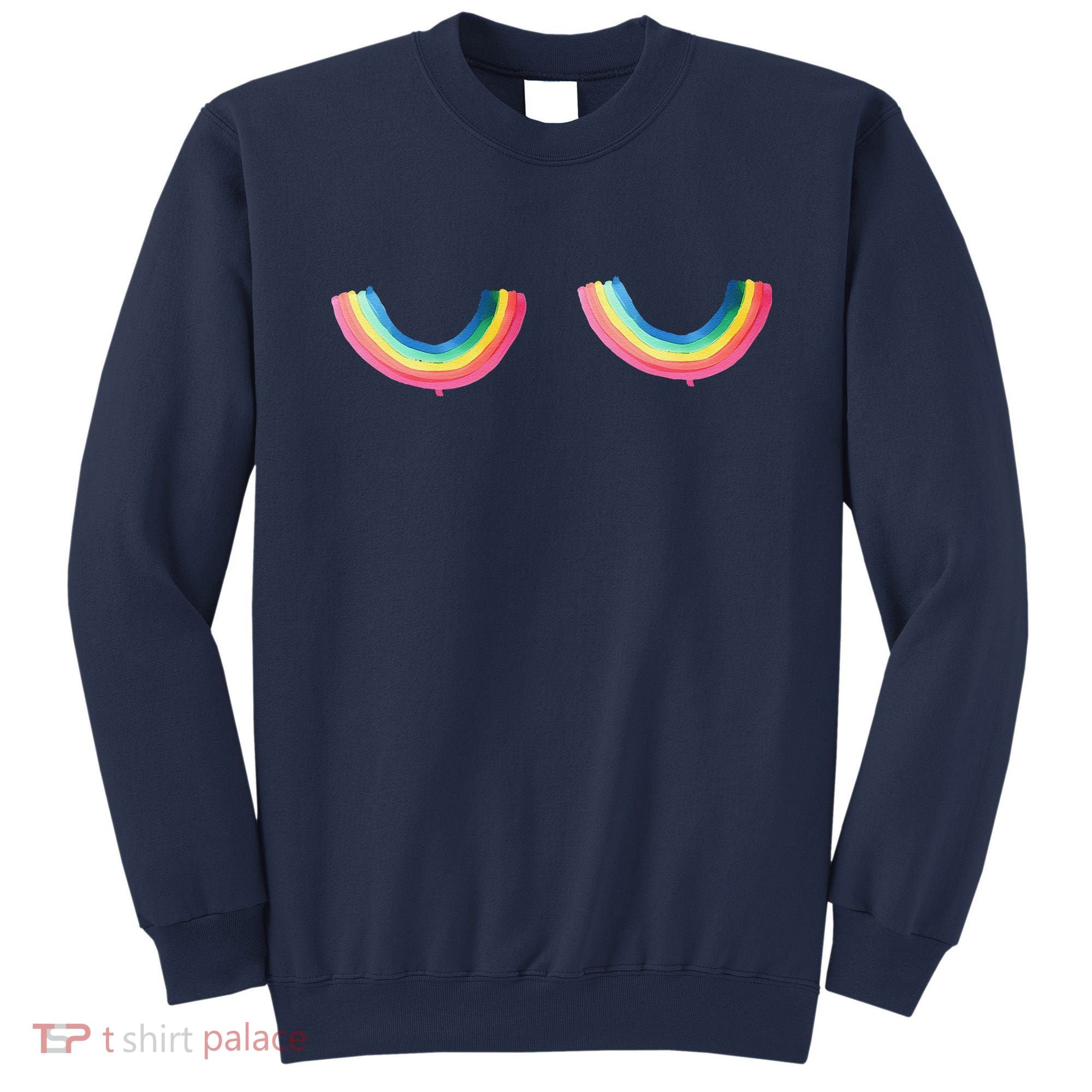 Rainbow Titt.Ies Lgbt Queer Sweatshirt