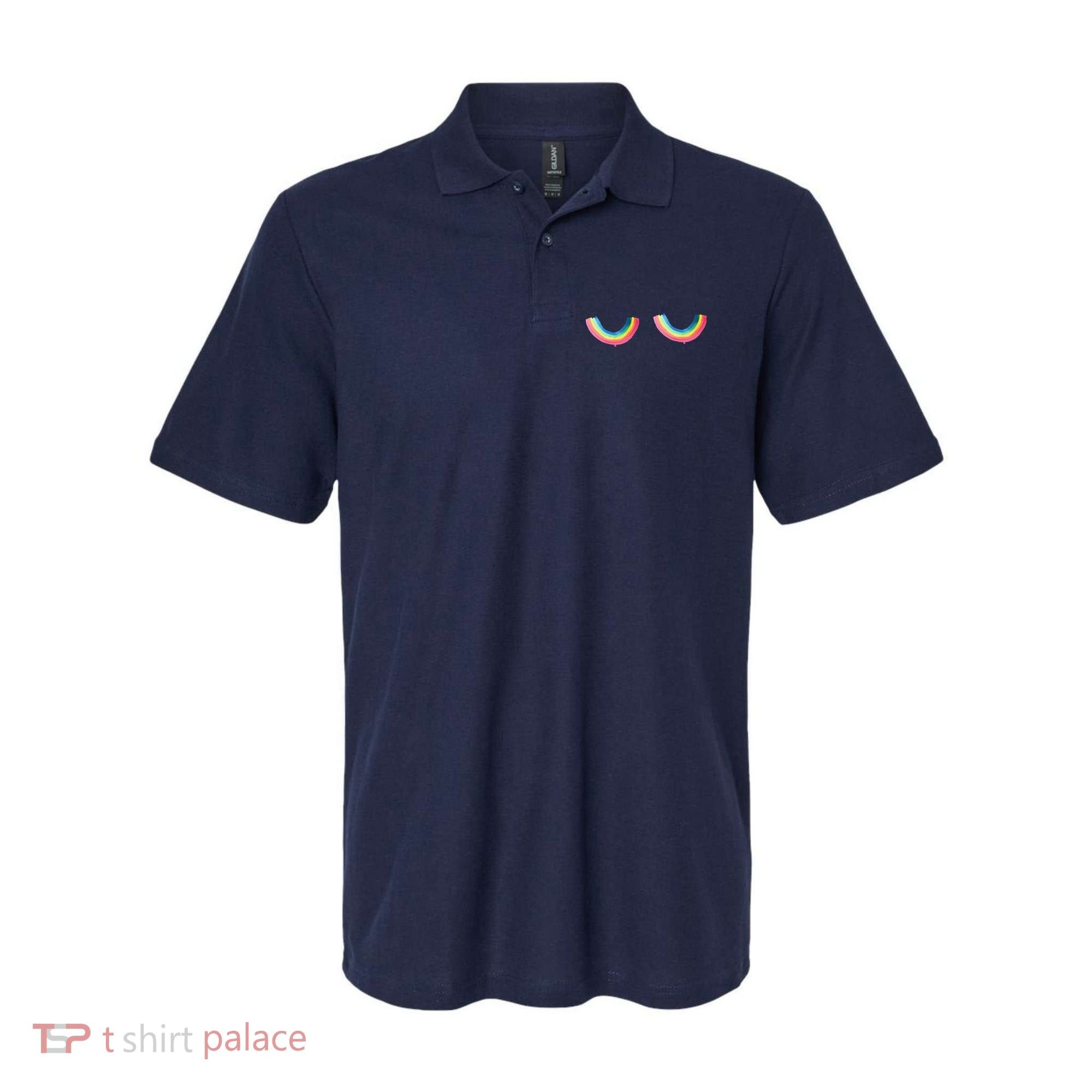 Rainbow Titt.Ies Lgbt Queer Polo