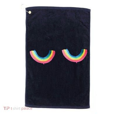 Rainbow Titt.Ies Lgbt Queer Golf Towel