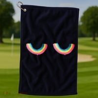 Rainbow Titt.Ies Lgbt Queer Golf Towel thumb 1
