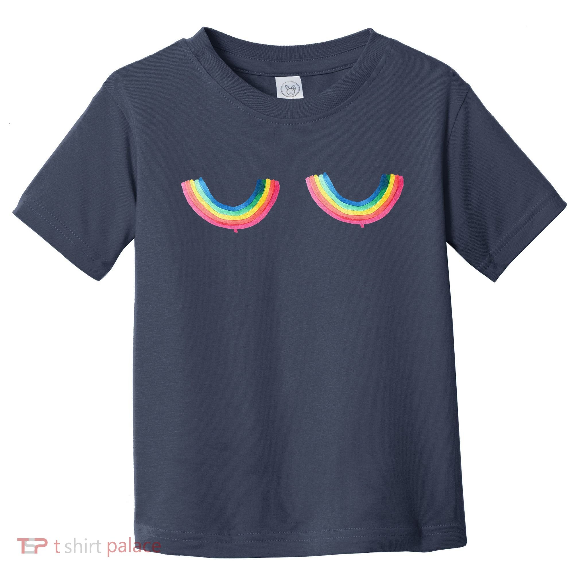Rainbow Titt.Ies Lgbt Queer Toddler T-Shirt